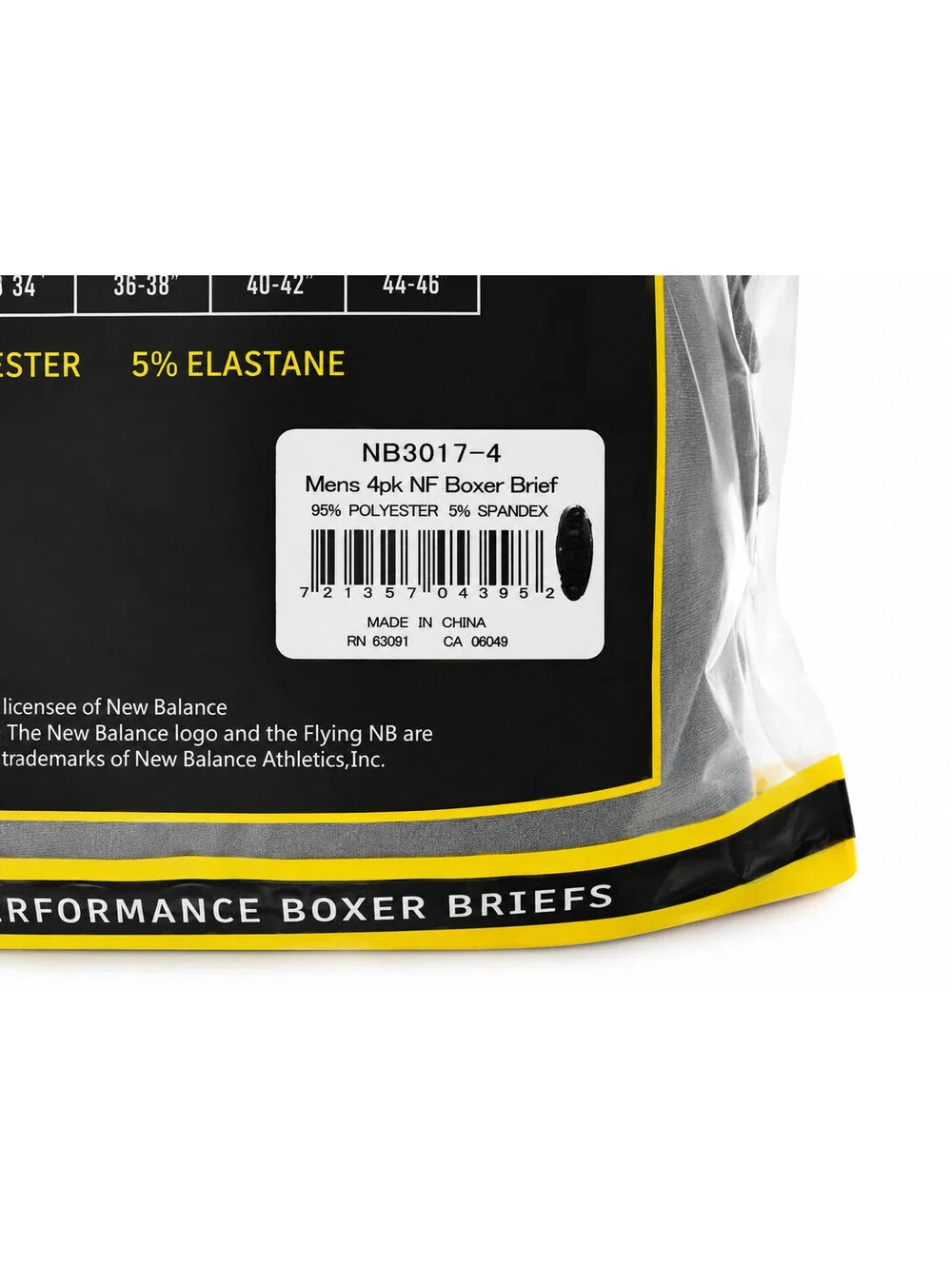 NB Premium Performance Boxer Briefs 4-pack Breathable Moisture-wicking SzM 32-34